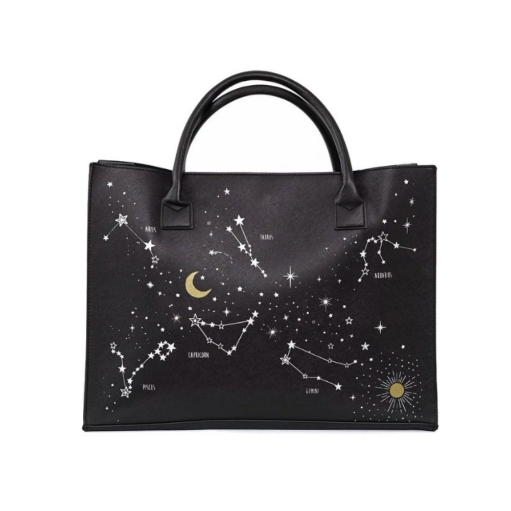 SOLD!!! Horoscope Constellations Tote Bag Vegan Leather